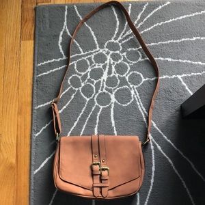 Merona brown shoulder purse. EUC!